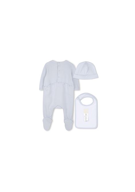 Pigiama a Coste Azzurro Con Cappello e Bavaglino GIVENCHY KIDS | H30605771